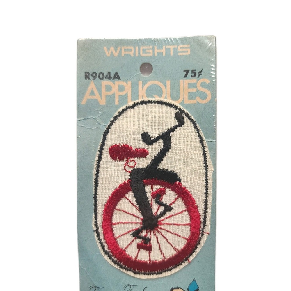 Vintage Wright's Unicycle Applique R904A Embroidery Transfer Pattern New Sealed
